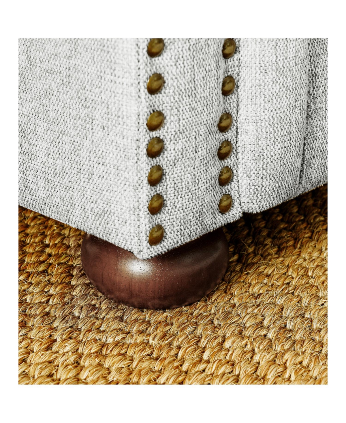 Streamdale Furniture Chesterfield Tufted Linen Sofa