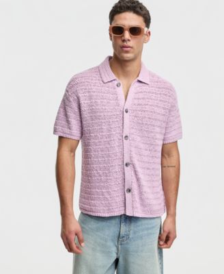 Men's Relaxed-Fit Elio Short-Sleeve Polo Sweater