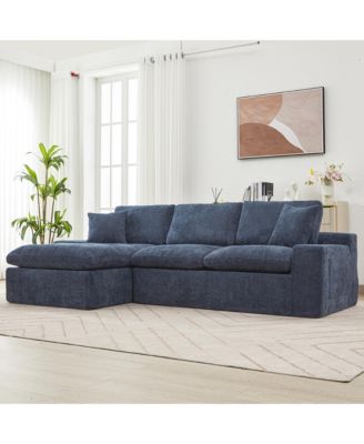 Cloud Sectional Sofa 107.9" Blue