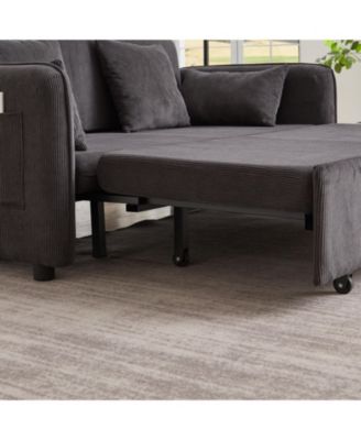 Streamdale 66" Sleeper Sofa Bed - 3-in-1 Adjustable Pullout with Pillows