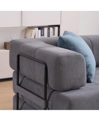 Folding Sofa Bed 78.5" Convertible Couch with Pillows