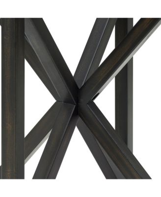  Modern Glass Coffee Table - Wood Base, Round Top