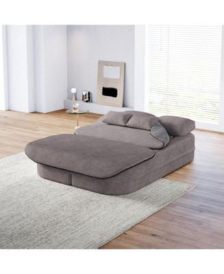 75" Foldable Sofa Bed with Blanket