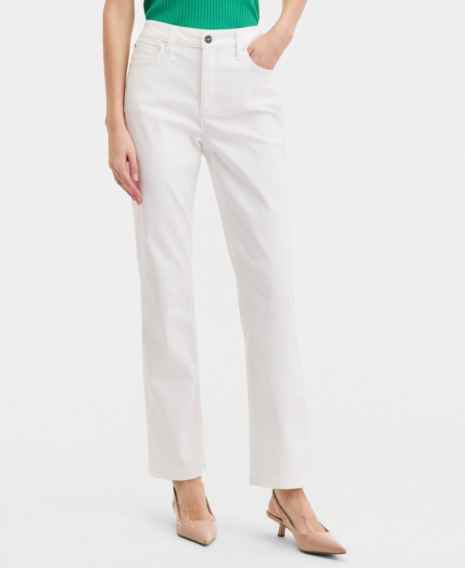 Women's Lexington Mid Rise Straight Leg Denim Jeans