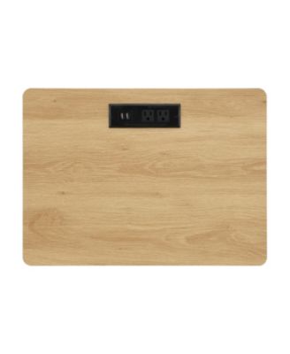 Streamdale Charging Nightstand Set of 2, USB Bedside Tables with Drawer, Natural