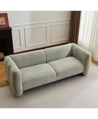 83" Wave Sofa - Light Green