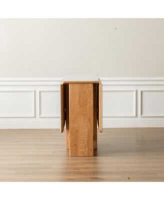 Streamdale Oak Extending Dining Table Rock Slab Top 4-6 People