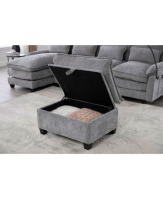 106" U-Shape Sectional Sofa Cloud Couch, Chenille, Ottoman & Pillows