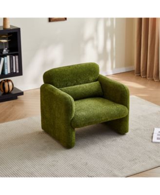 34" Velvet Sofa - Modern Single Couch for Small Spaces