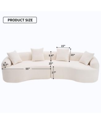 Curved Modular Sectional Sofa