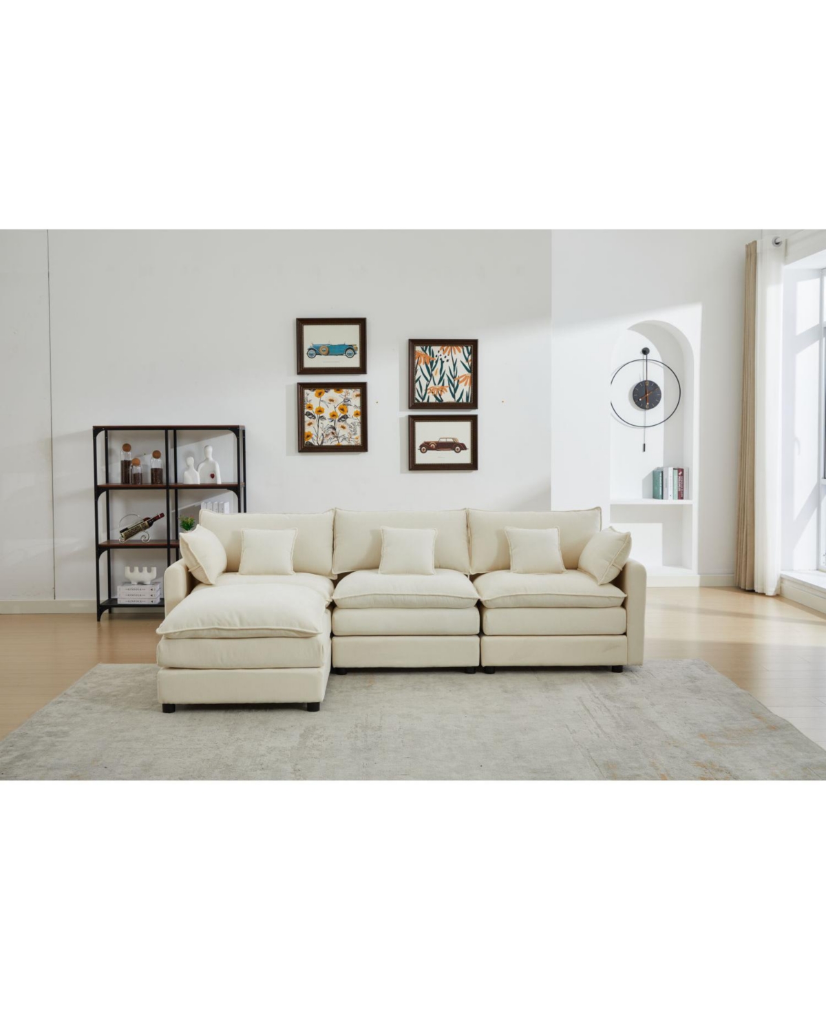 Streamdale Modular Sectional Sofa with Ottoman