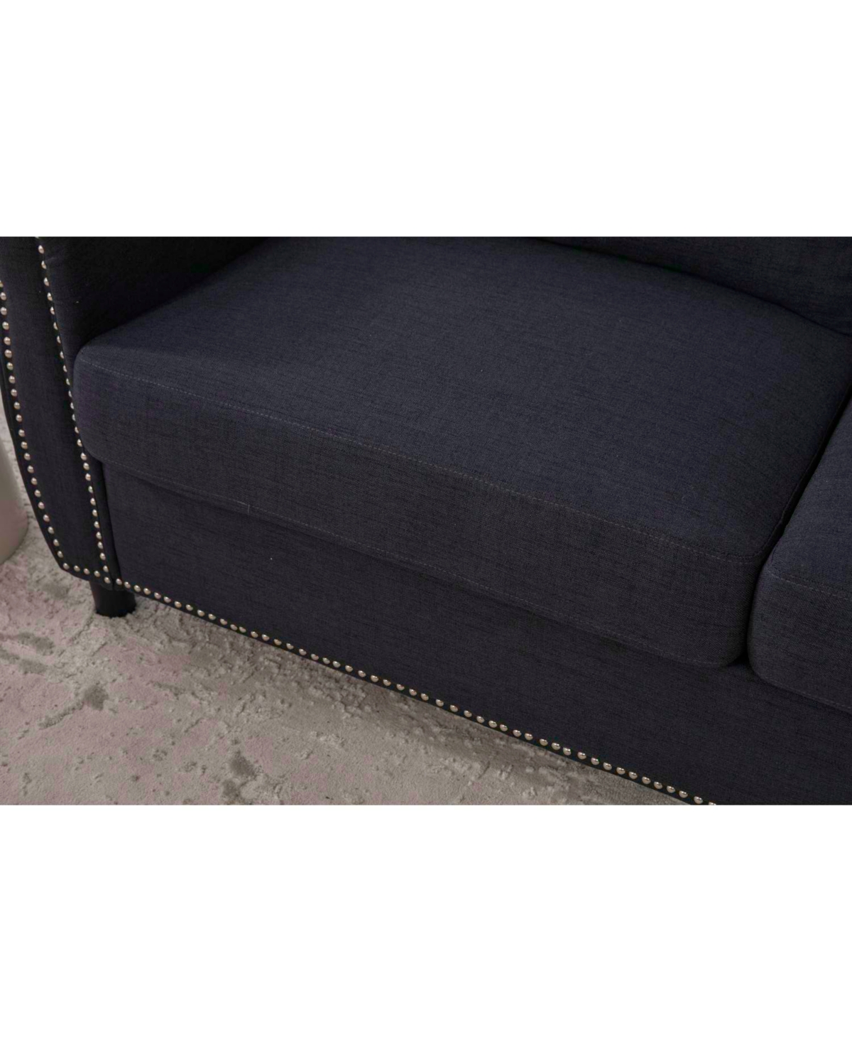 Streamdale Furniture Sleeper Sofa Bed, Pull Out Couch, 2-Seater Linen Convertible Sofa, Dark Gray