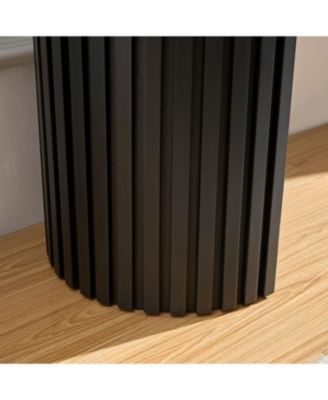 Modern Console Table with Drawer - Black