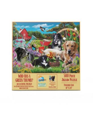 Who has a green Thumb 500 piece Jigsaw Puzzle for Adults