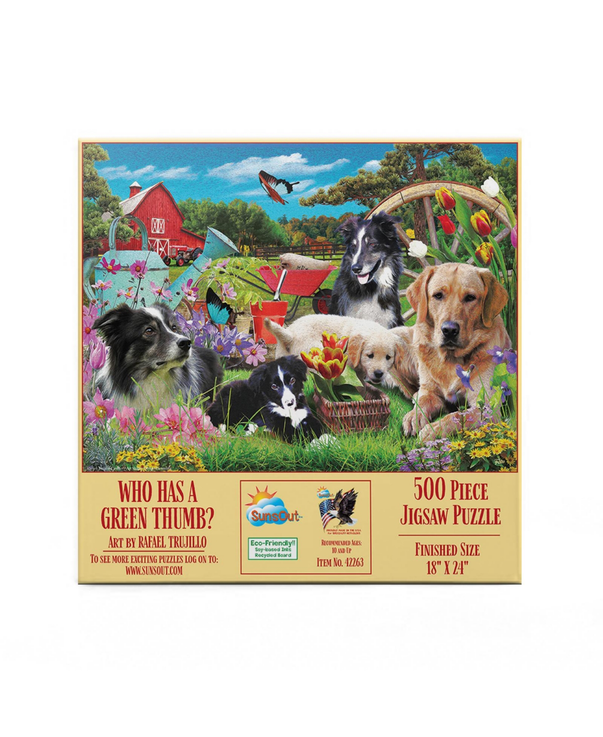 SunsOut Who has a green Thumb 500 piece Jigsaw Puzzle for Adults