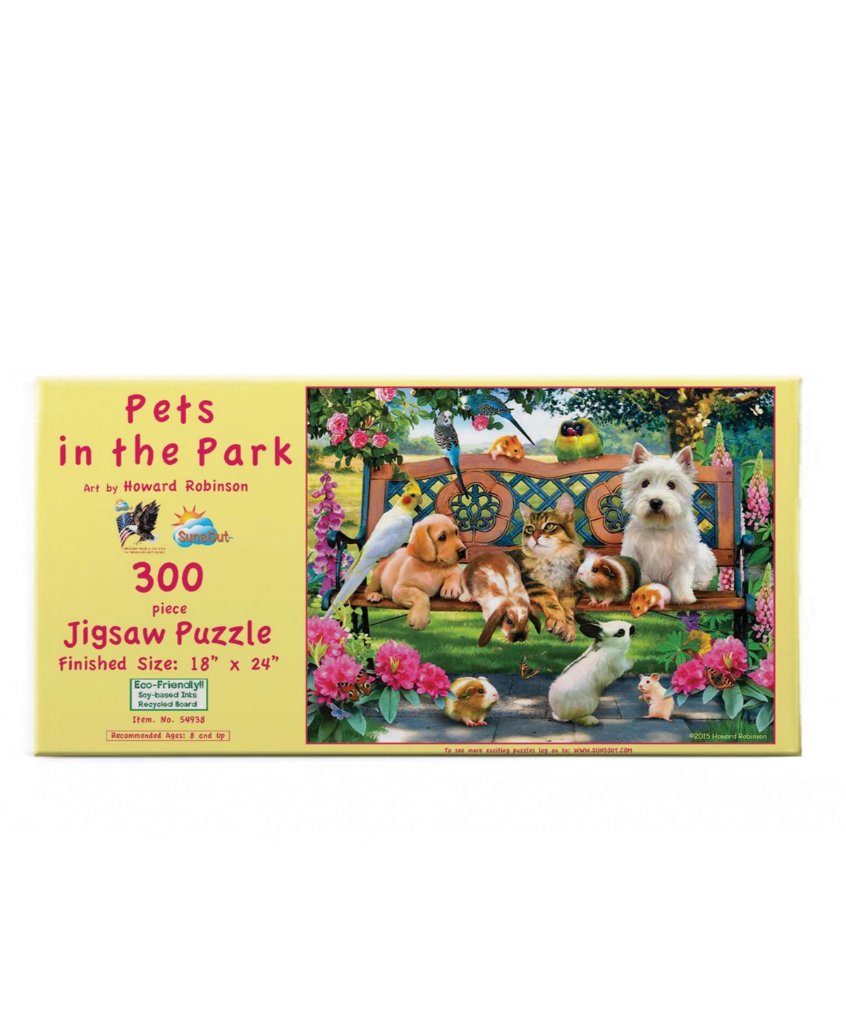 SunsOut Pets in the Park 300 piece Jigsaw Puzzle for Adults