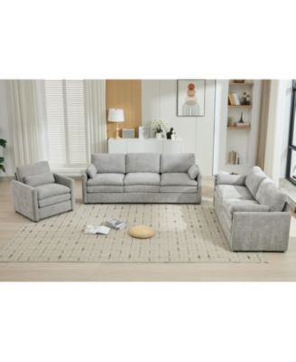 Cozy Upholstered Cloud Sofa Set