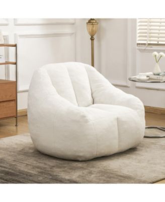 Streamdale Tufted Bean Bag Chair with Memory Foam Filling