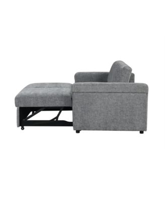 Convertible Soft Cushion Sofa Pull Bed, for Two People to Sit On