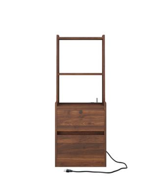 Smart Nightstand with Charging, Lighting, and Storage