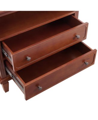 Nightstand with Charging Station and Drawers