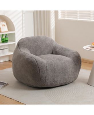 Cozy Bean Bag Chair with Armrests Spacious and Memory Foam Filled
