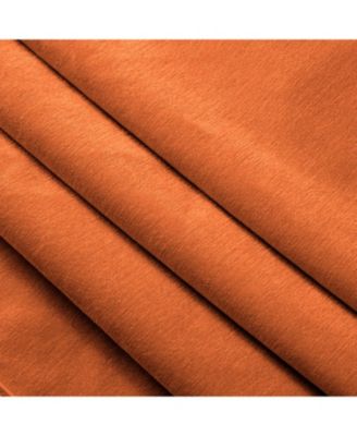 Upholstered Armchair & Ottoman Set (Orange)