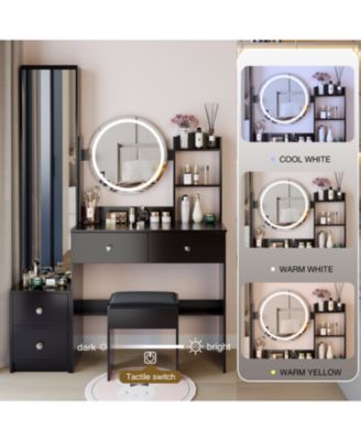 LED Vanity Table Set