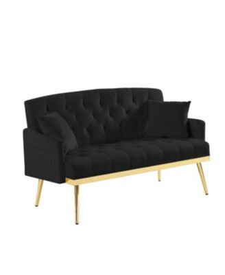 Black 2 Seater Sofa