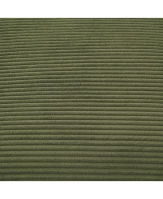 Streamdale Corduroy Sectional Sofa with Ottomans - Dark Green