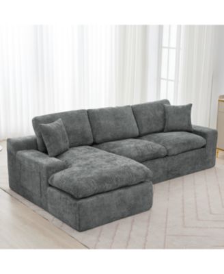  Cloud Sectional Sofa 107.9" Grey