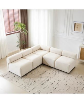 Evelyn 83" 5-Piece Modular Sectional Sofa