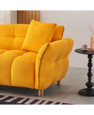 Teddy Sofa (Yellow) w/ Pillows - Apartment/Office/Living Room