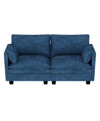 74" Loveseat Sofa - Mid Century Modern Couch for Small Spaces
