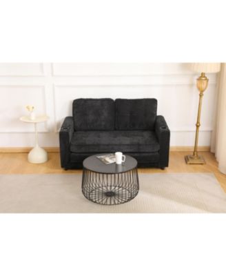 Streamdale 55" 3-Fold Sofa Bed - Convertible Futon Couch, Velvet Linen