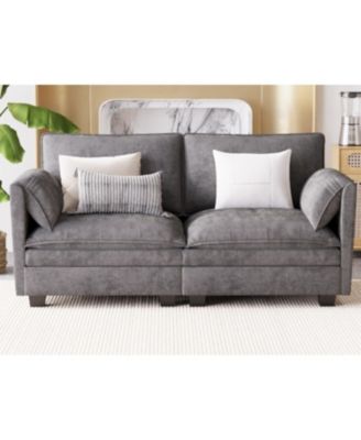 74" Loveseat Sofa - Mid Century Modern Couch for Small Spaces