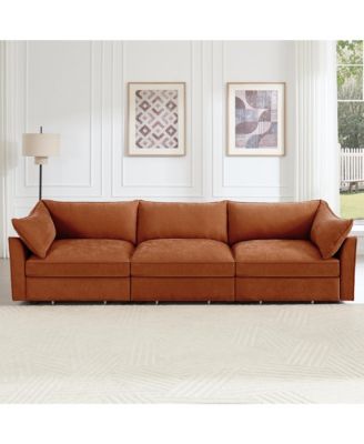 3-Seater Sofa with Storage Drawers