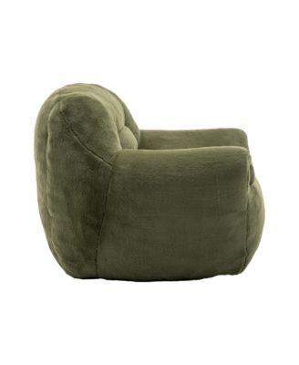  Comfy Green Faux Fur Bean Bag Chair Sofa