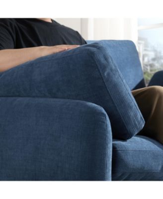  Oversized Chenille Sofa Chair - Wide Deep Seat, Modern Armchair