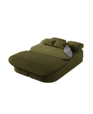 Streamdale 75" Foldable Sofa Bed with Blanket
