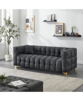 Tech Fabric 3-Seat Sofa- 80" Long, Waterproof, Stain & Cat-Proof