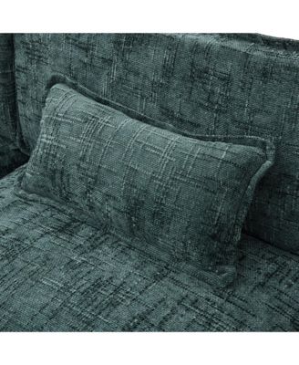 Streamdale Oversized Sectional Sofa Cloud Couch w/ Ottoman, USB & Phone Holder