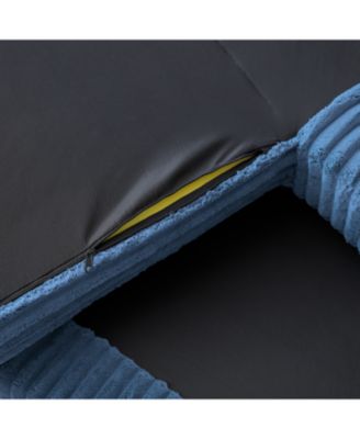 Chaise Lounge Sofa Bed, Oversized Plush Faux Fur Couch