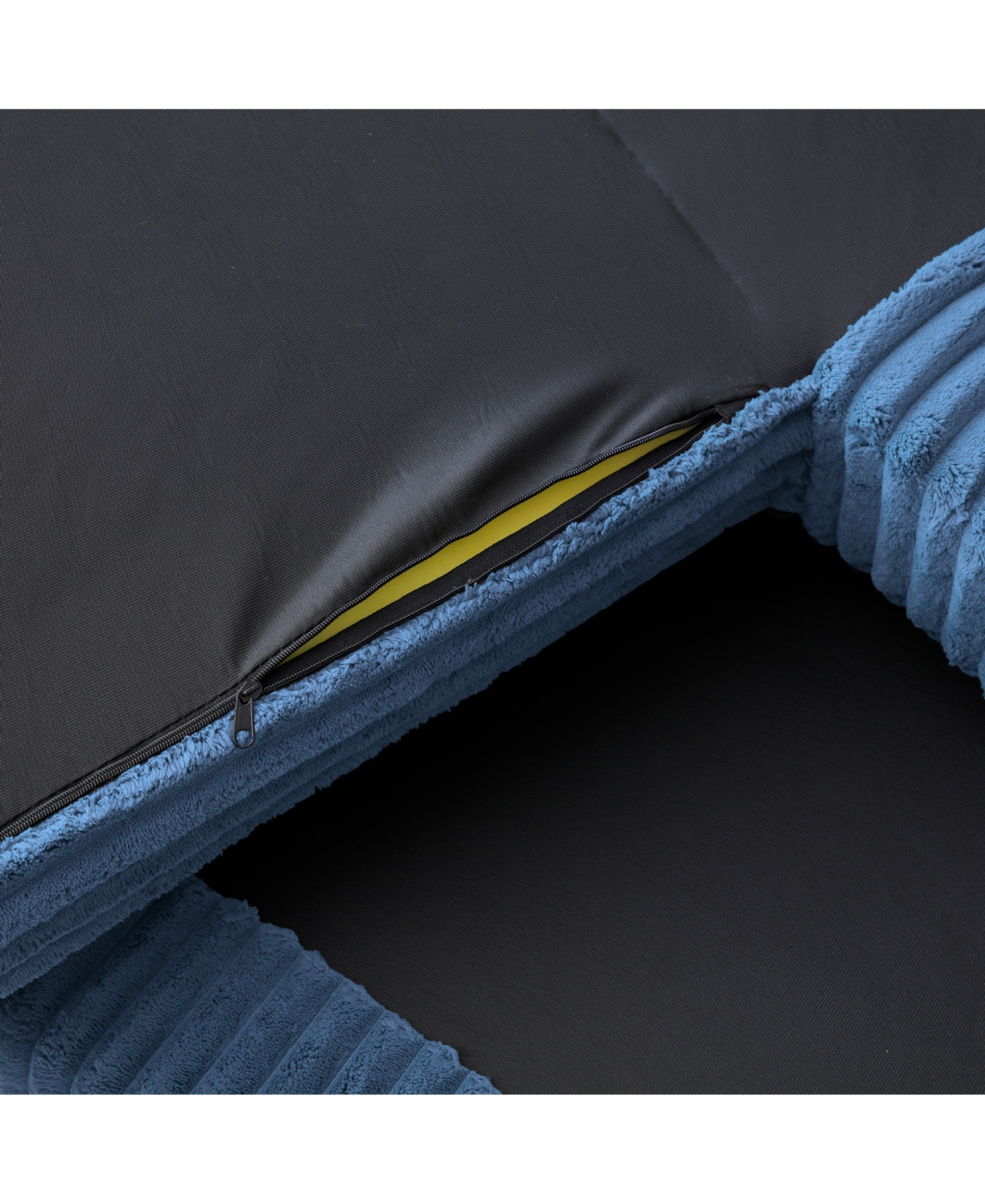 Streamdale Furniture Chaise Lounge Sofa Bed, Oversized Plush Faux Fur Couch