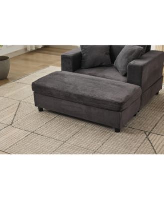 Streamdale Chaise Lounge Sofa Bed with Ottoman & Pillows