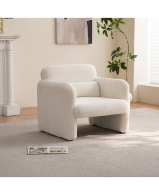 34" Velvet Sofa - Modern Single Couch for Small Spaces