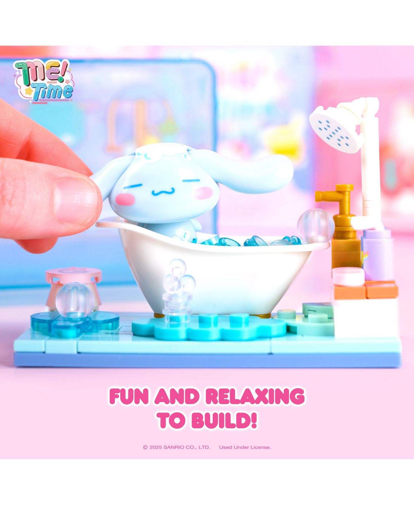 Детский конструктор Hamee Sanrio Hello Kitty and Friends Me Time Blind Box 100-Piece Building Set, Ages 6+ — фото 3