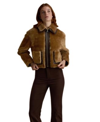 Women's Cropped Shearling Jacket