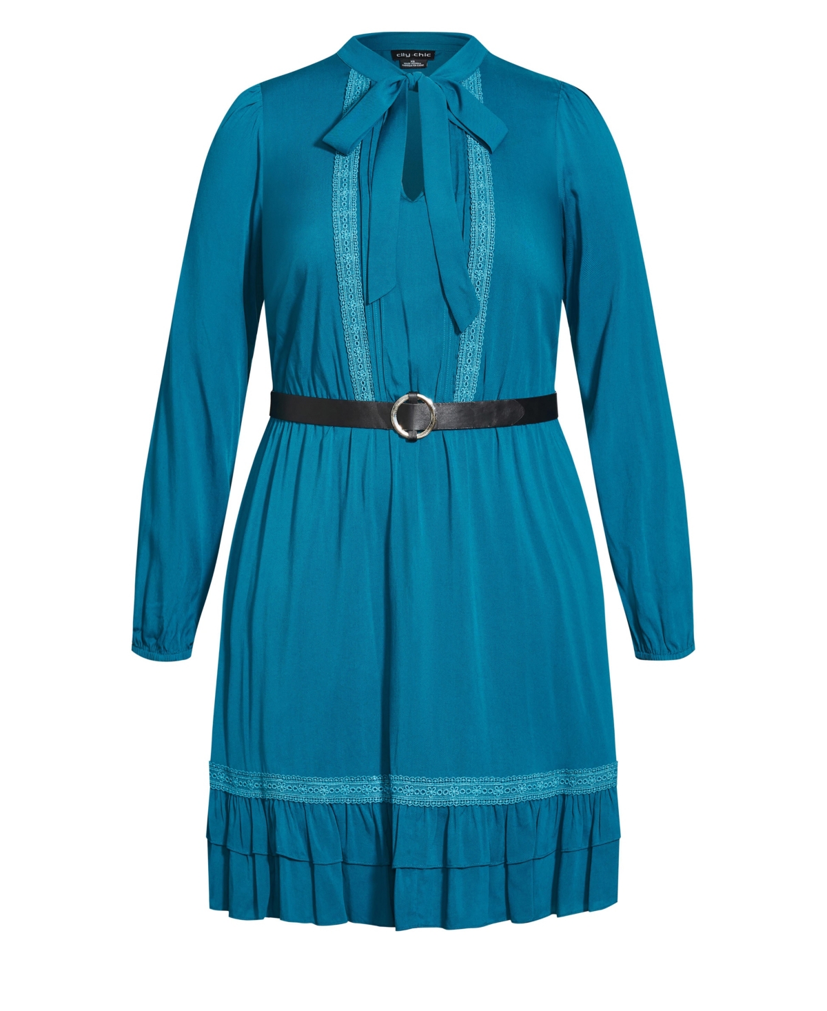 City Chic Women's Plus Precious Tie Dress