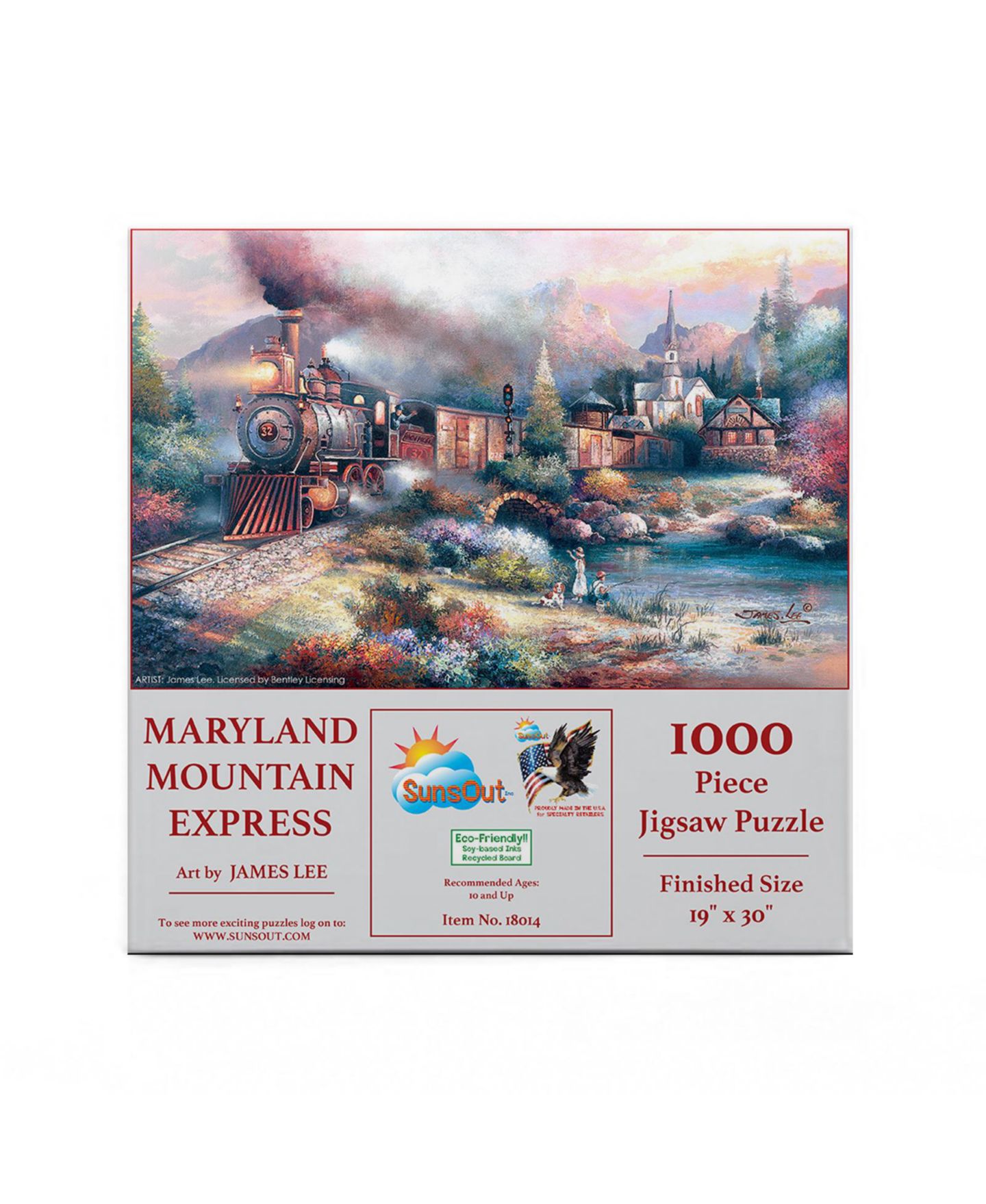 Детский пазл SunsOut Maryland Mountain Express 1000 Piece Jigsaw Puzzle, от 15 лет — фото 2
